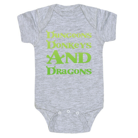 Dungeons, Donkeys and Dragons Baby One-Piece