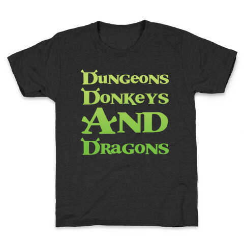 Dungeons, Donkeys and Dragons Kids T-Shirt