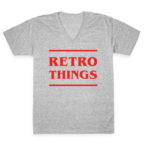 Retro Things V-Neck Tee Shirt