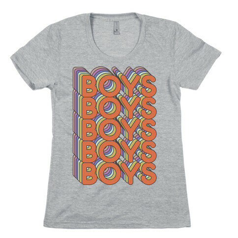 Boys Retro Rainbow  Womens T-Shirt
