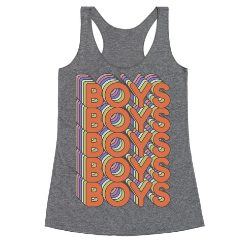 Boys Retro Rainbow  Racerback Tank Top