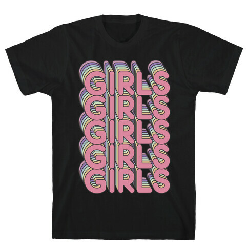 Girls Retro Rainbow T-Shirt