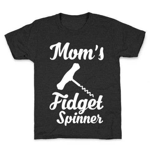 Mom's Fidget Spinner Wine Corkscrew Kids T-Shirt