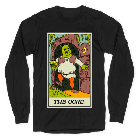 The Ogre Tarot Card Long Sleeve T-Shirt