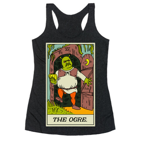 The Ogre Tarot Card Racerback Tank Top