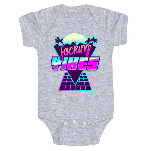 F***ing YIKES Retro Wave Baby One-Piece