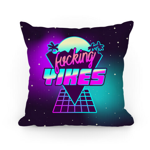 F***ing YIKES Retro Wave Pillow