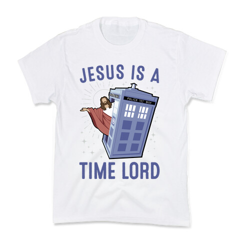 Jesus Is A Time Lord Kids T-Shirt