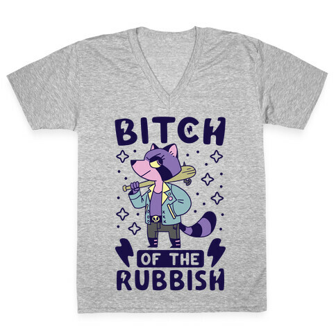Bitch of the Rubbish V-Neck Tee Shirt