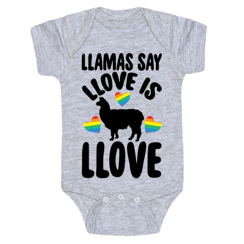 Llove Is Llove Llama Pride Parody Baby One-Piece