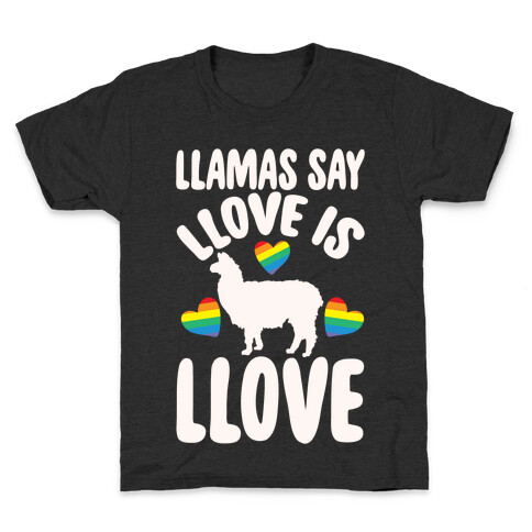 Llove Is Llove Llama Pride Parody Kids T-Shirt