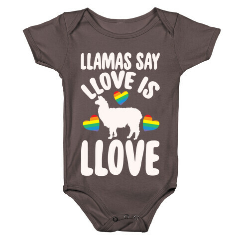 Llove Is Llove Llama Pride Parody Baby One-Piece