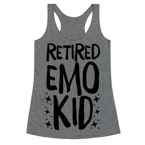 Retired Emo Kid  Racerback Tank Top