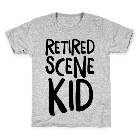 Retired Scene Kid  Kids T-Shirt