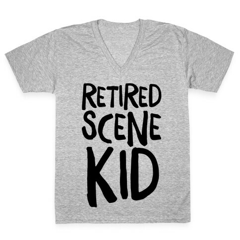 Retired Scene Kid  V-Neck Tee Shirt