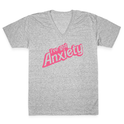 I've Got Anxiety 80s Doll V-Neck Tee Shirt