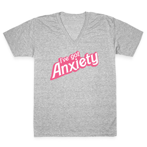 I've Got Anxiety 80s Doll V-Neck Tee Shirt