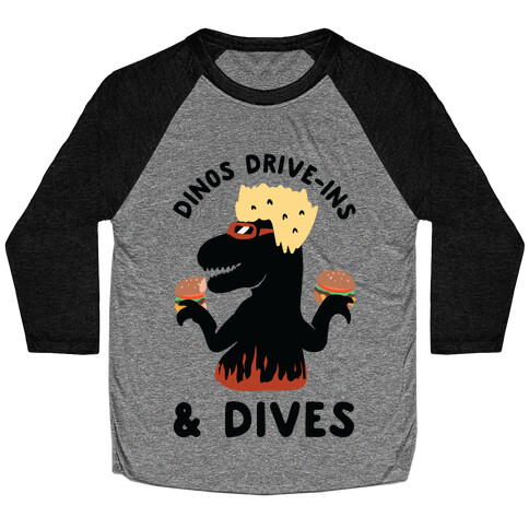 Dinos Drive-Ins and Dives Baseball Tee