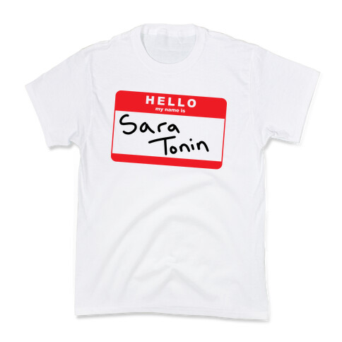 Hello My Name is Sara Tonin Kids T-Shirt