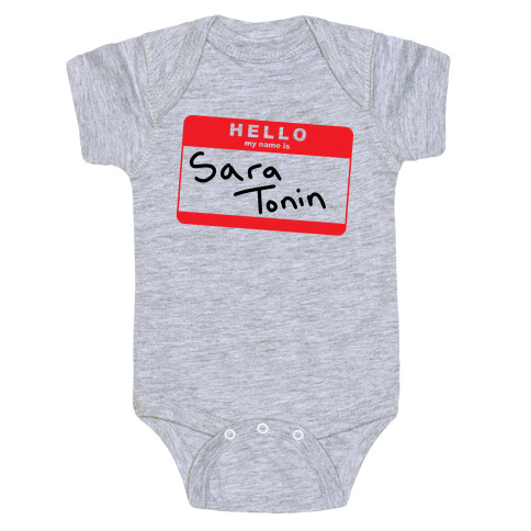 Hello My Name is Sara Tonin Baby One-Piece