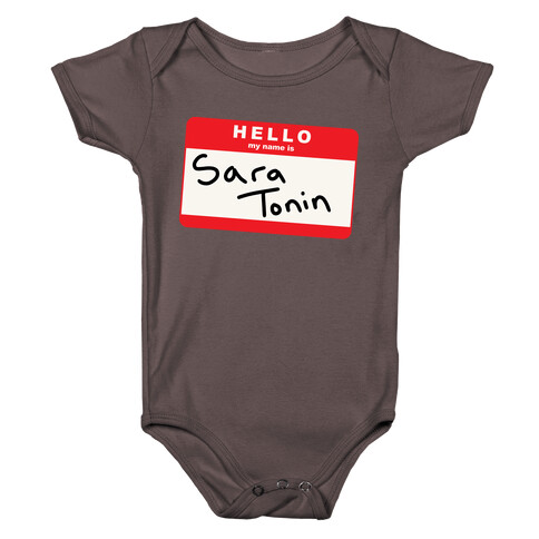 Hello My Name is Sara Tonin Baby One-Piece