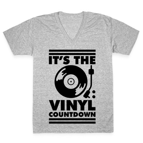 It's the VINYL countdown V-Neck Tee Shirt