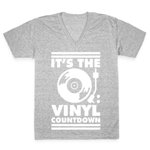 It's the VINYL countdown V-Neck Tee Shirt