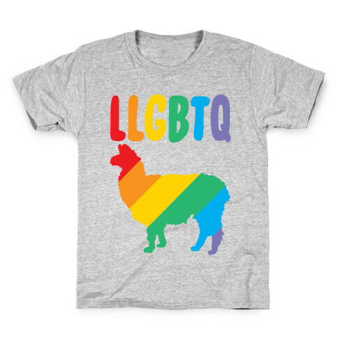 LLGBTQ Llama Parody Kids T-Shirt