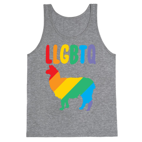 LLGBTQ Llama Parody Tank Top