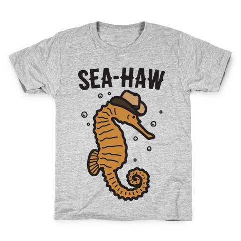 Sea Haw Seahorse Cowboy  Kids T-Shirt