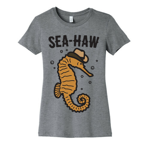 Sea Haw Seahorse Cowboy  Womens T-Shirt