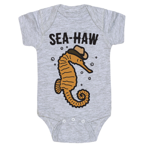 Sea Haw Seahorse Cowboy  Baby One-Piece