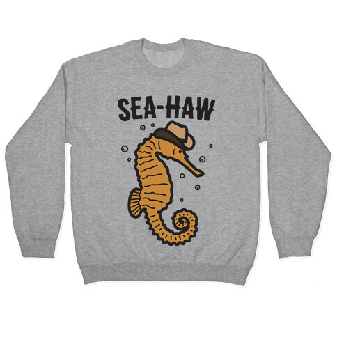 Sea Haw Seahorse Cowboy  Pullover