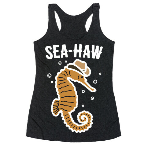 Sea Haw Seahorse Cowboy Racerback Tank Top