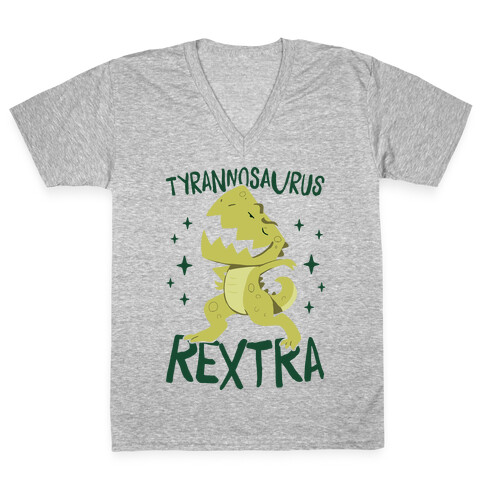 Tyrannosaurus Rextra V-Neck Tee Shirt