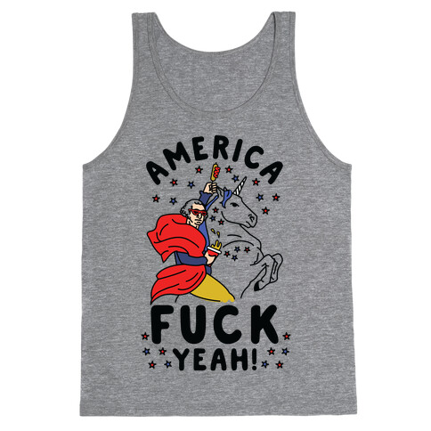 America F*** Yeah Washington Unicorn Tank Top