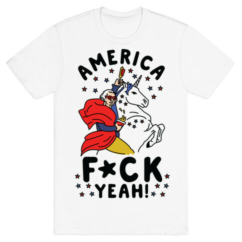 America F*ck Yeah Washington Unicorn T-Shirt