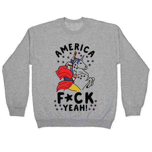 America F*ck Yeah Washington Unicorn Pullover