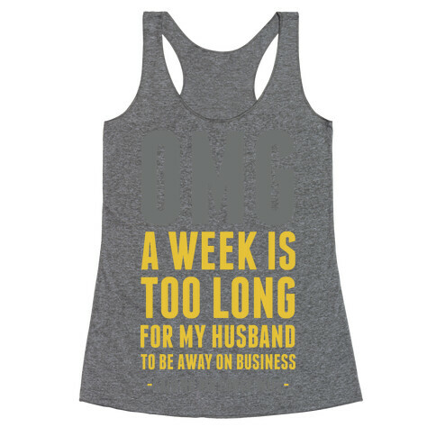 OMG Said No Air Force Wife Racerback Tank Top