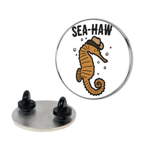 Sea Haw Seahorse Cowboy  Pin