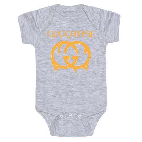 Guccheese Cheesy Gucci Parody Baby One-Piece