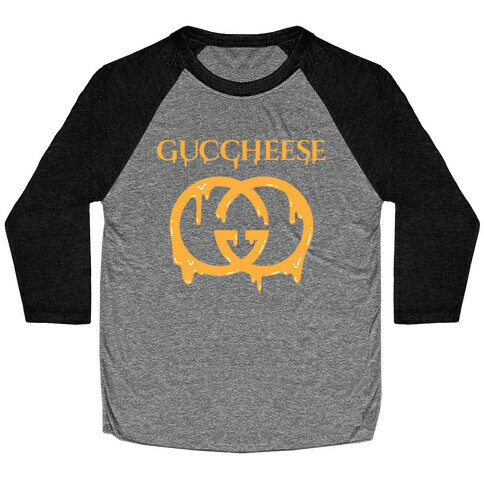 Guccheese Cheesy Gucci Parody Baseball Tee