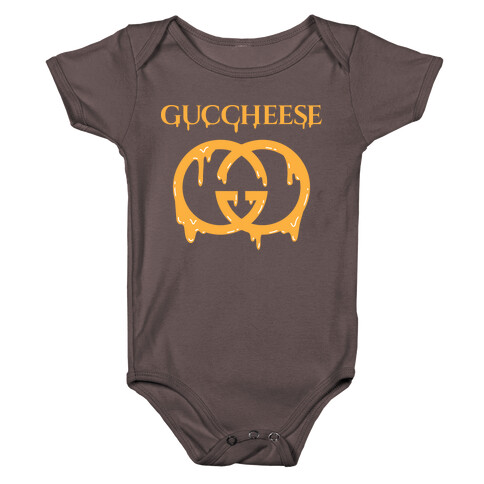 Guccheese Cheesy Gucci Parody Baby One-Piece