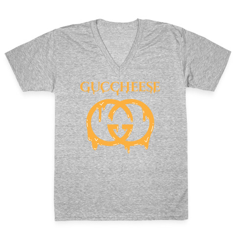 Guccheese Cheesy Gucci Parody V-Neck Tee Shirt