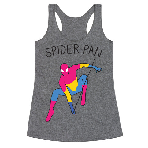 Spider-Pan Parody Racerback Tank Top