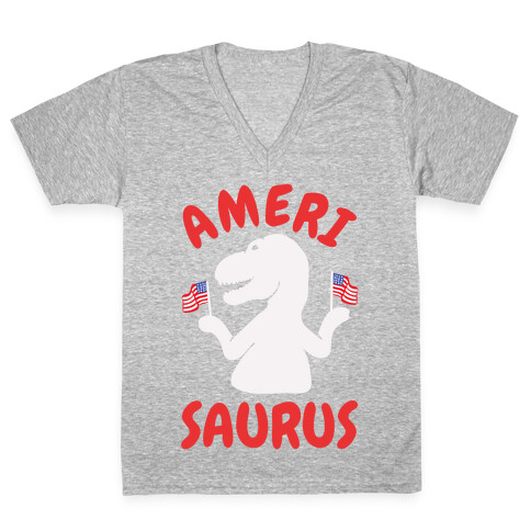 Amerisaurus V-Neck Tee Shirt