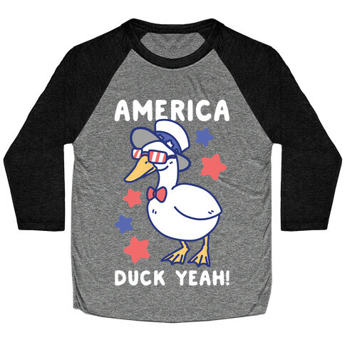 America Duck Yeah Baseball Tee