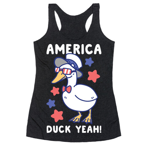 America Duck Yeah Racerback Tank Top