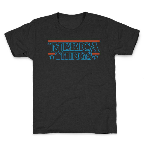 'Merica Things Parody White Print Kids T-Shirt