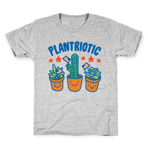 Plantriotic White Print Kids T-Shirt